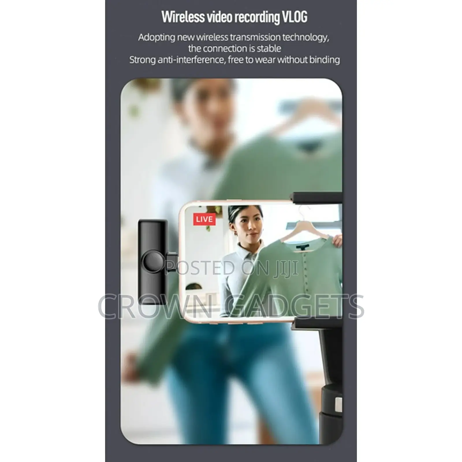 Wireless Lavalier Microphone for iPhone and Android