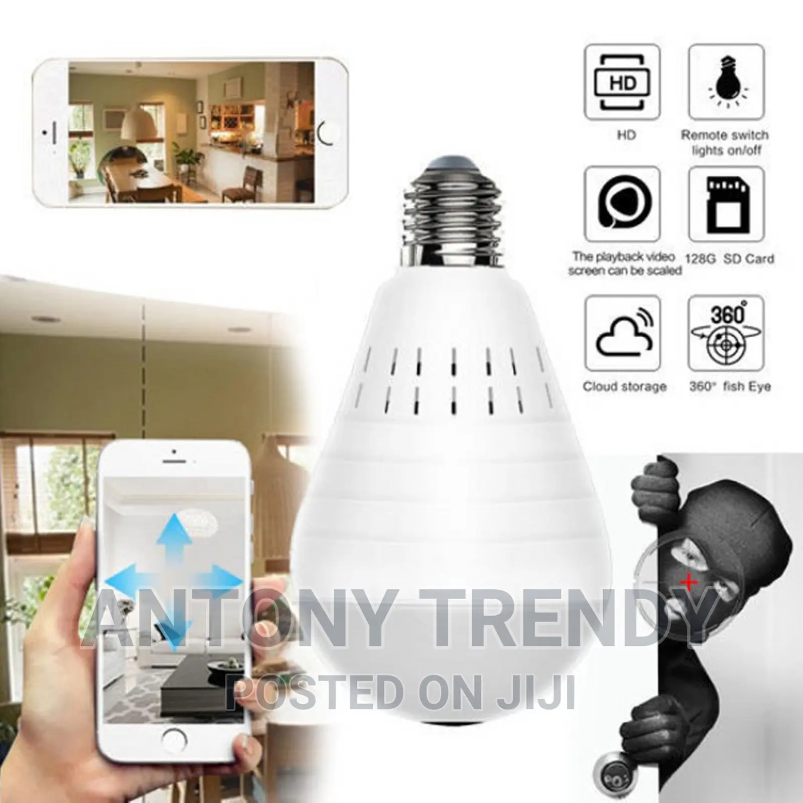 V380 Pro Indoor 360° Smart Home Security Camera