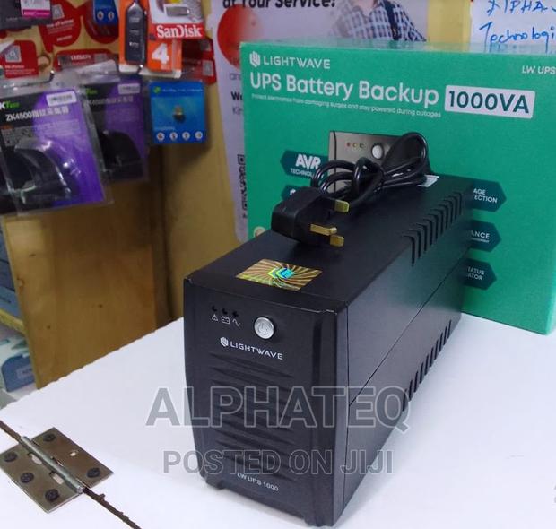 UPS Lightwave 1kva UPS Model LW UPS1000 Black
