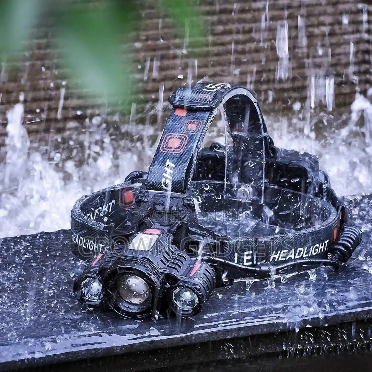 Rechargeable Waterproof Head Lamp for Outdoor Camping