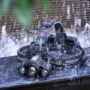 Rechargeable Waterproof Head Lamp for Outdoor Camping