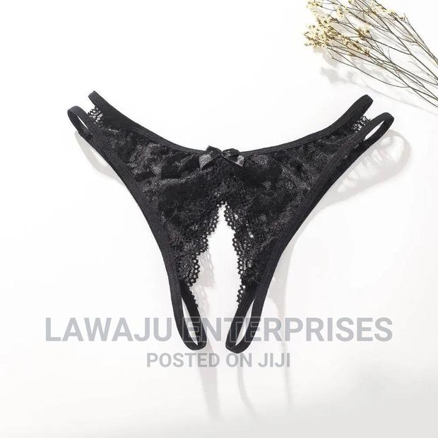 Open Lace Thong Double Strap - thumbnail 2