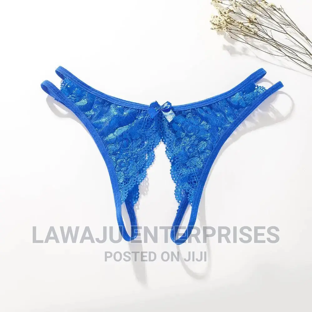 Open Lace Thong Double Strap