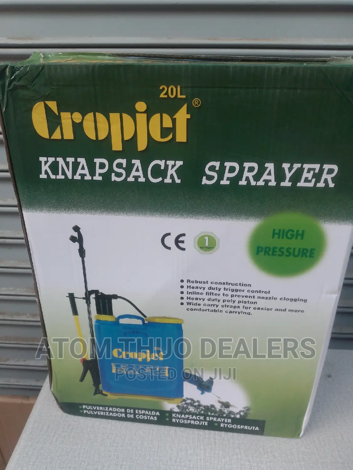Cropjet Knapsack Sprayer 20 LTRS