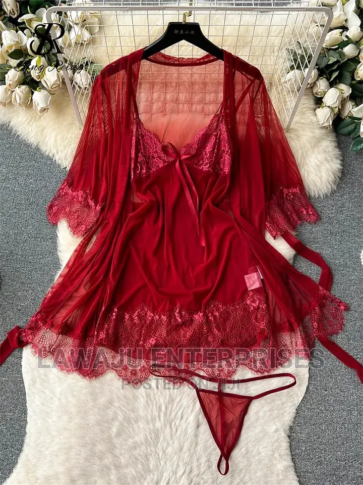 3 Piece Nightie Set- Free Size