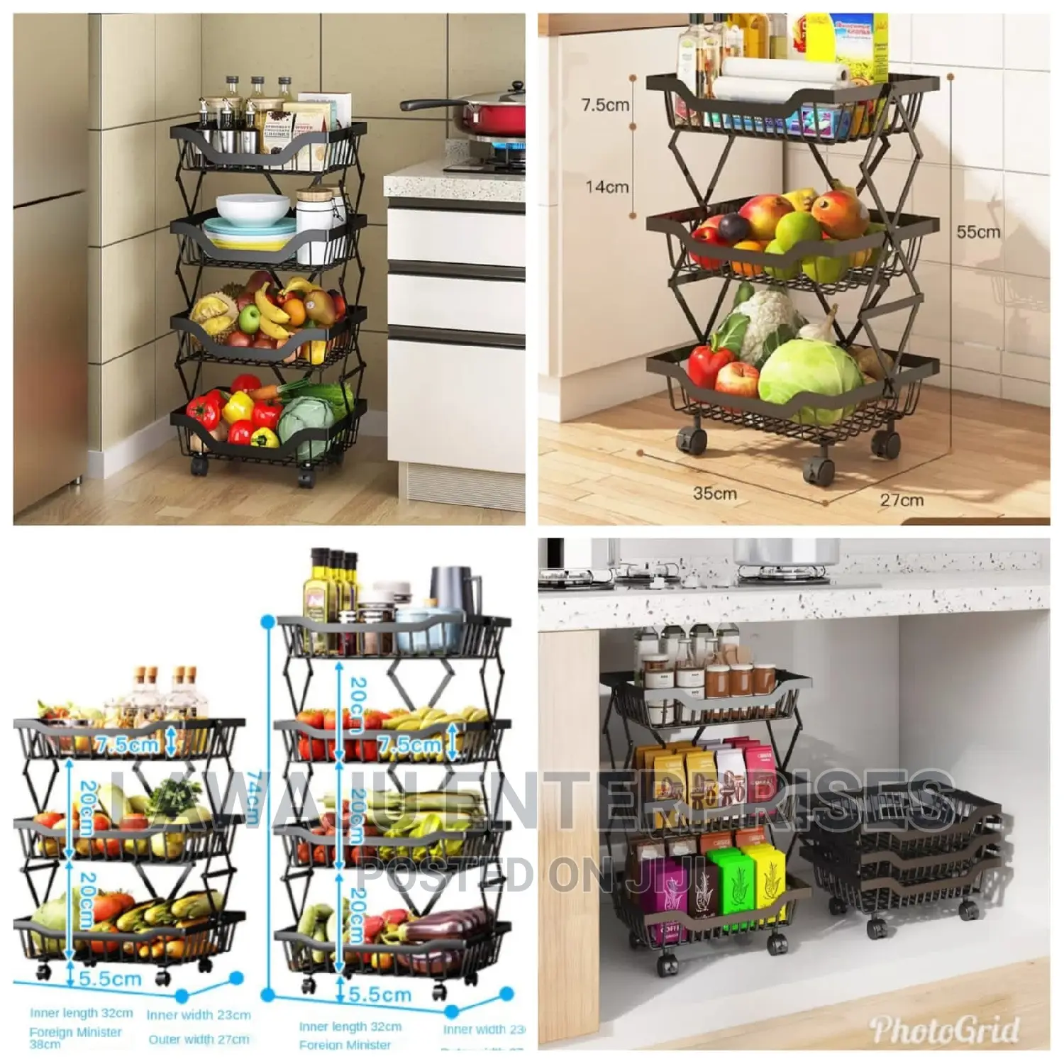 3 Layer Foldable Storage Rack