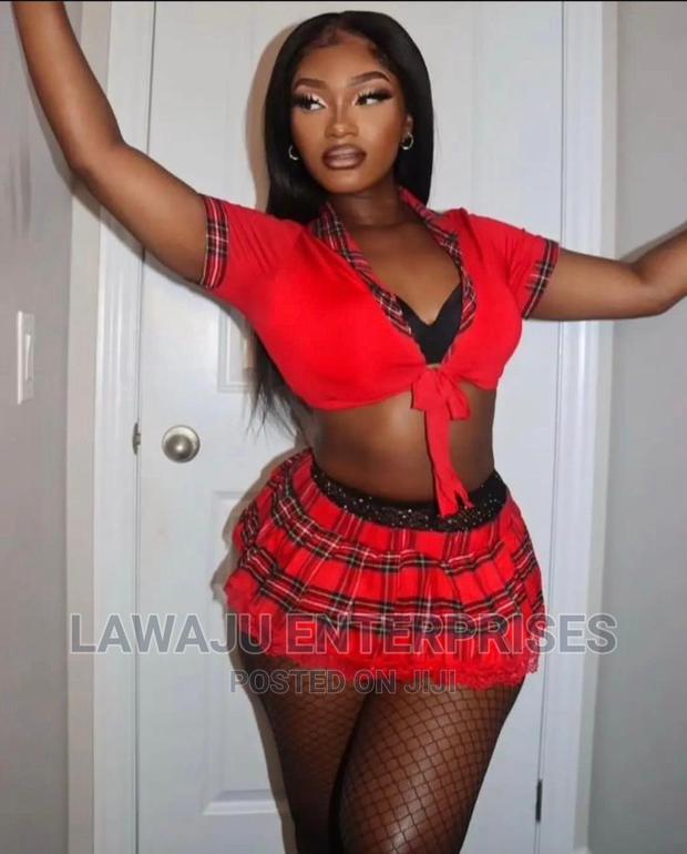 2pcs Crop Skirt Student Set Without Stockings - main view