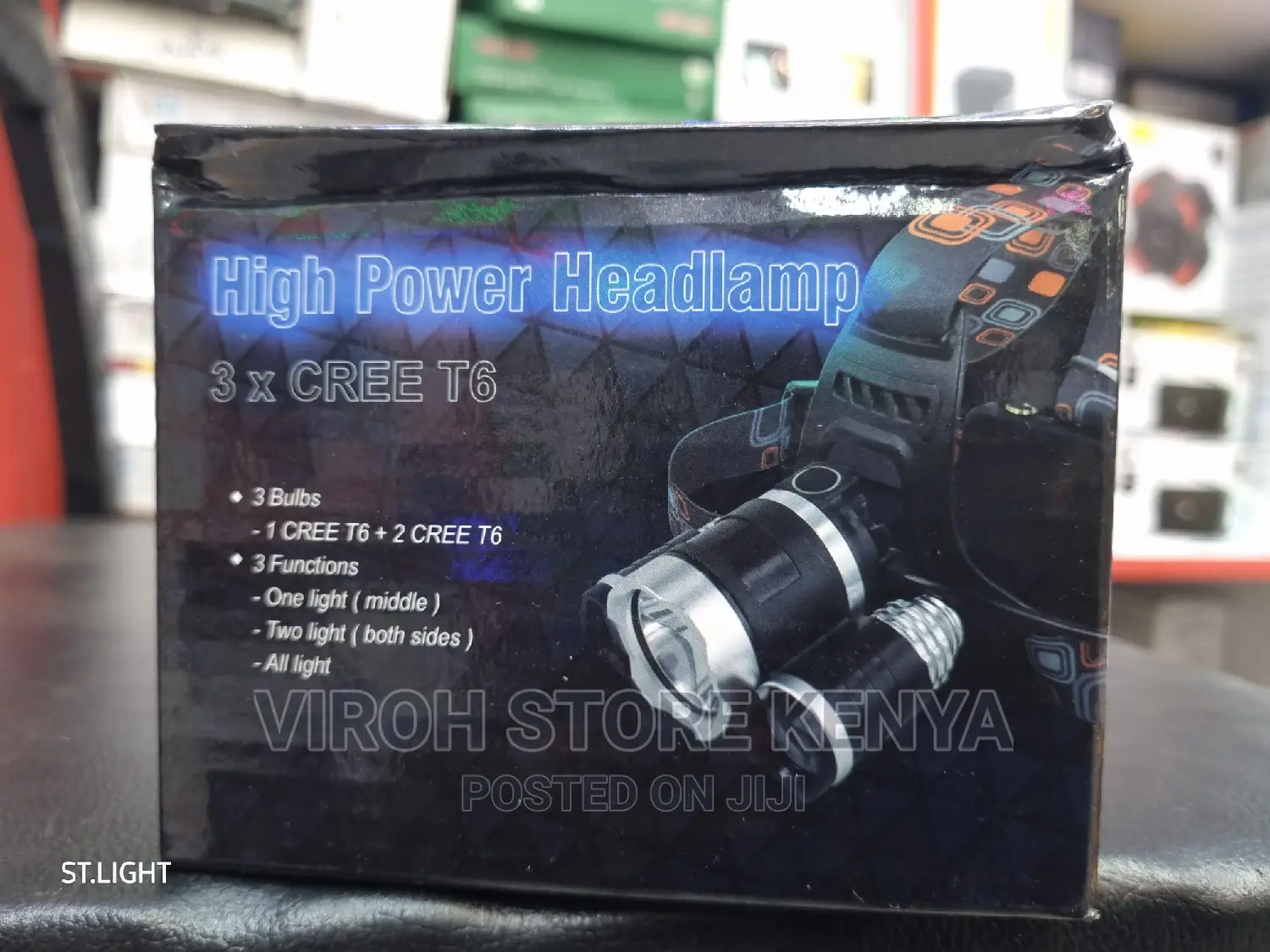 High Power Headlamp 3 Bright Bulbs