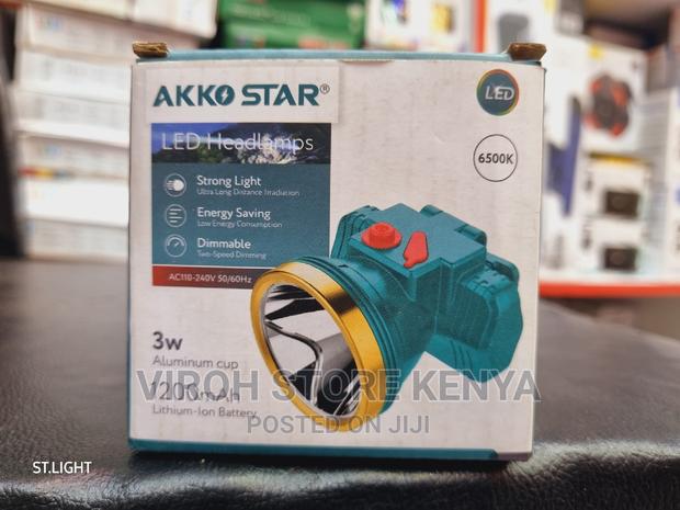 Rechargeable Akko Star Headlamp Headlight - main view