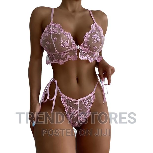 2pcs Pink Sexy Lingerie - thumbnail 3