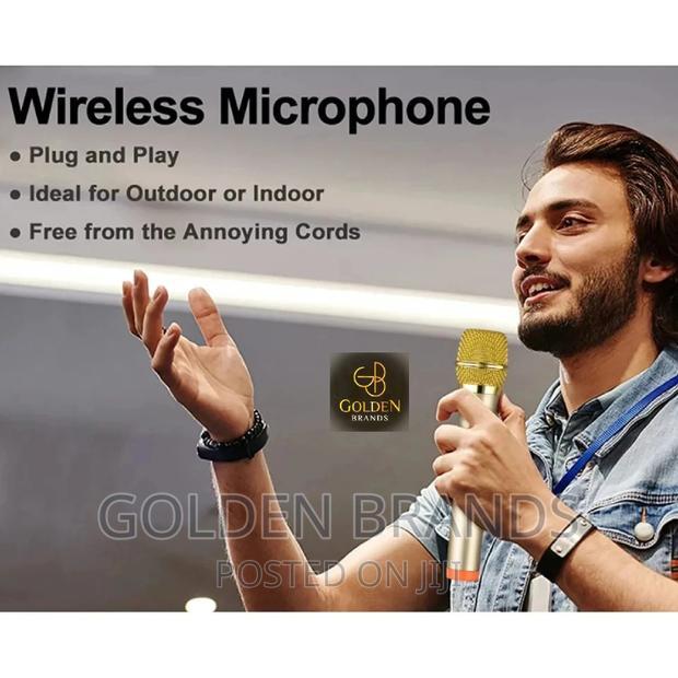 Wireless Microphone UHF Dual Cordless Dynamic 200 Feets - thumbnail 4