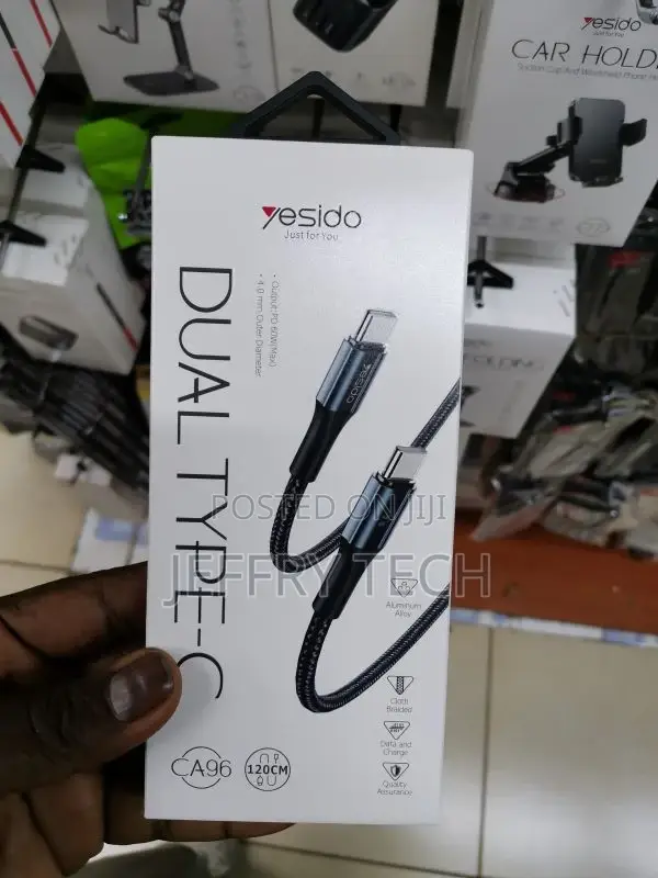Yesido CA96 3A 66W USB-C / Type-C to USB-C / Type-C Fast Cha