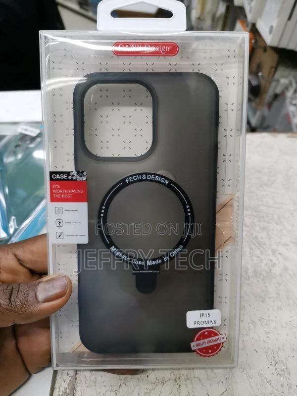 Back Cover Trend Magsafe Black iPhone 15 Pro Max - thumbnail 3