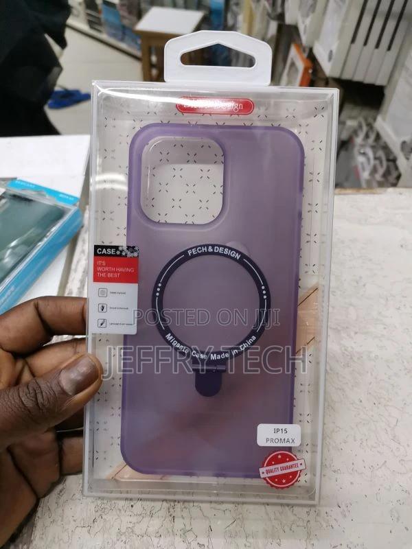 Back Cover Trend Magsafe Black iPhone 15 Pro Max - thumbnail 4