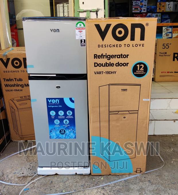 VON VART-18DMS Double Door Fridge 138L