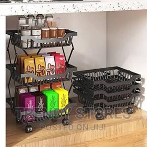 3 Layer Foldable Storage Rack* - thumbnail 2