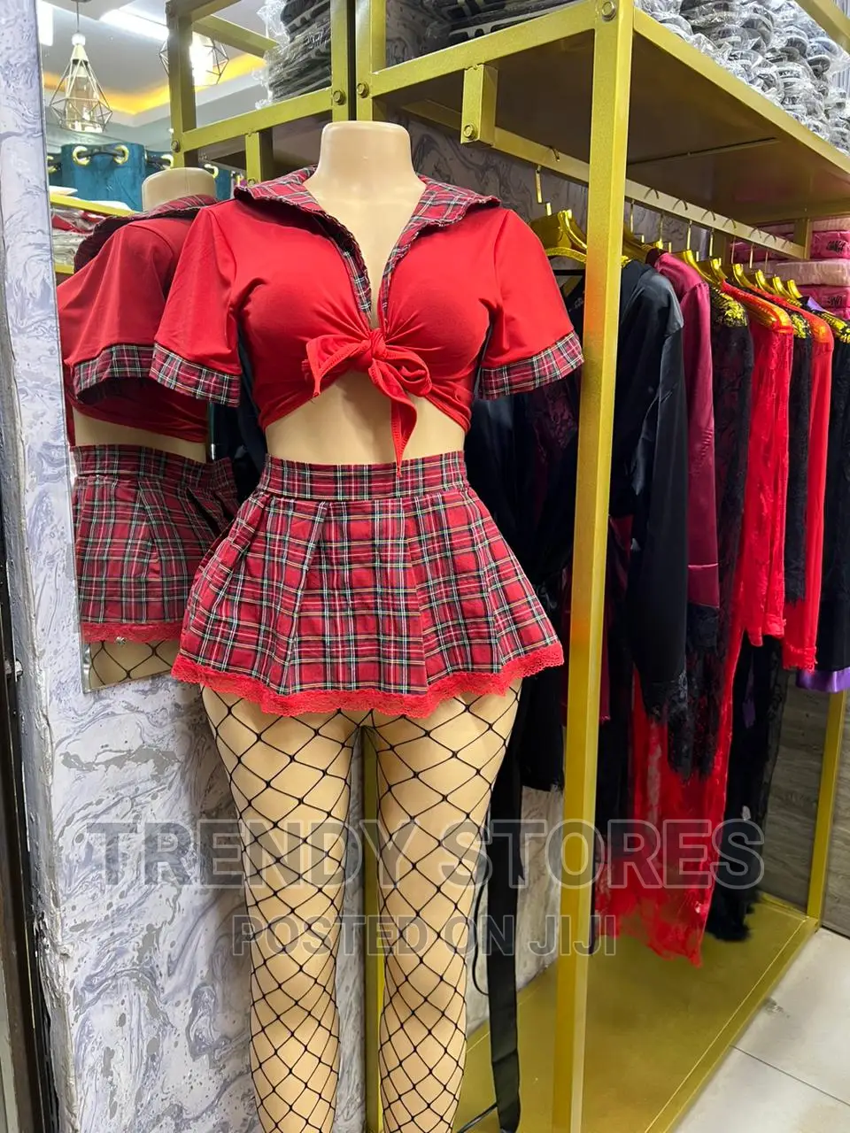 2pcs Role Play Crop Skirt Student Set
