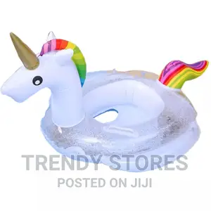 Inflatable Unicorn Swim Ring Floater
