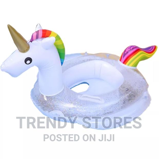 Inflatable Unicorn Swim Ring Floater