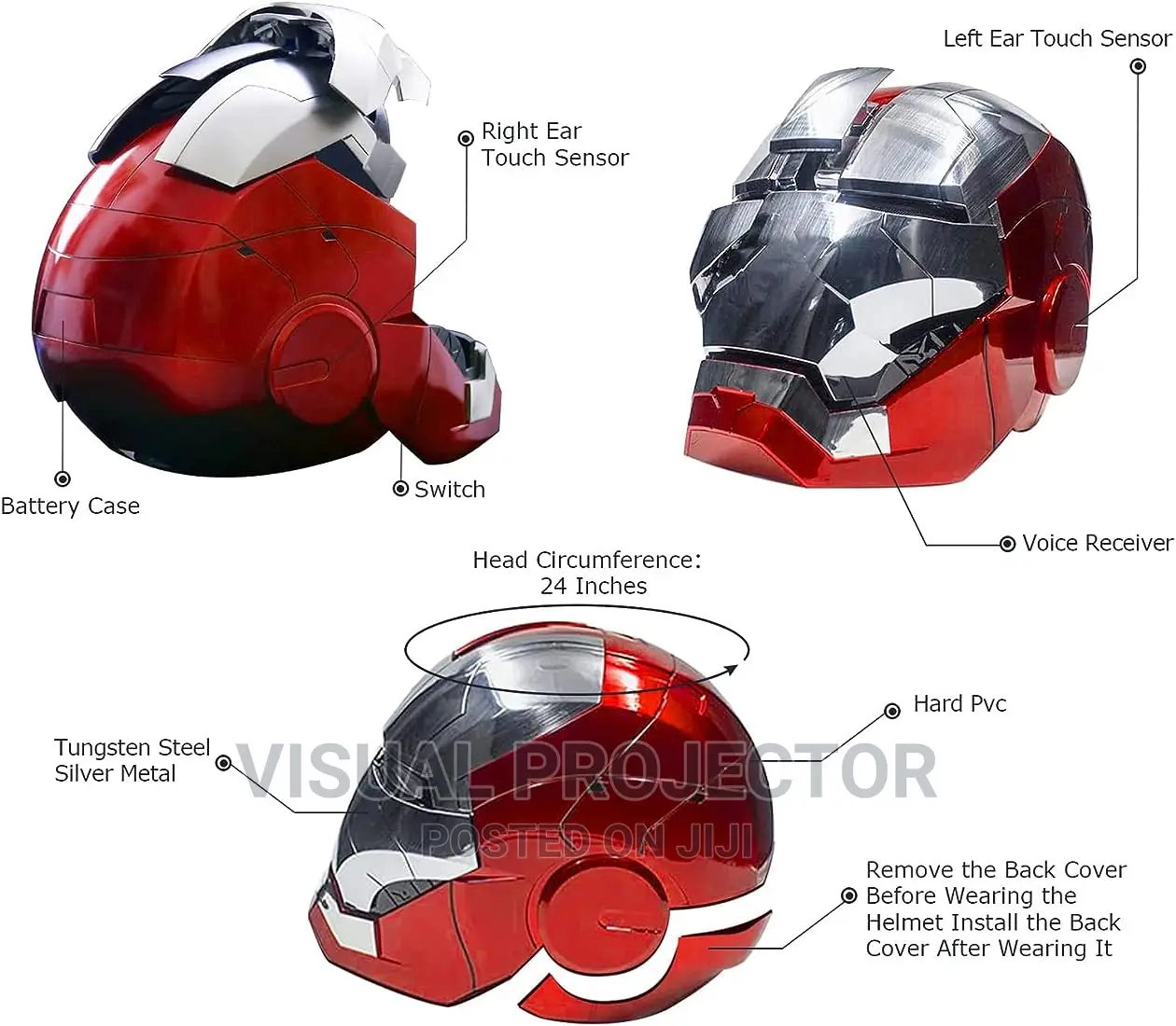 Voice Command Ironman Helmet