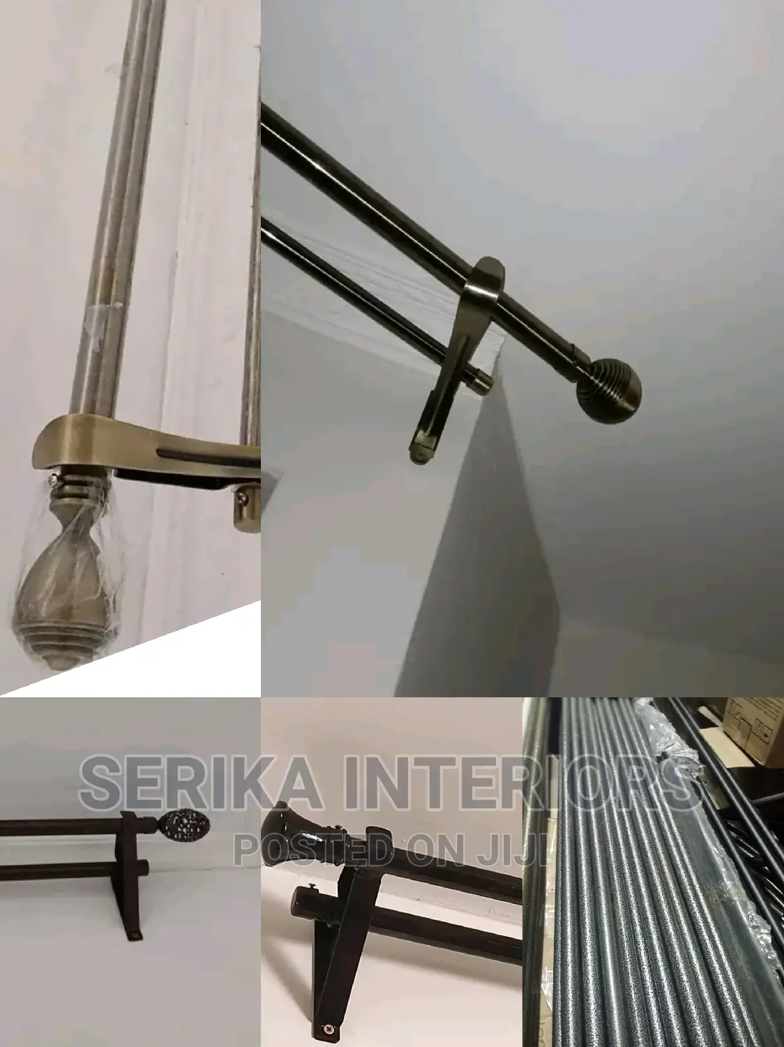 Jua Kali Curtain Rods Curtain Rods Curtain Rods Powder Coat