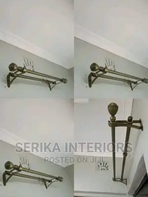 Double Jua Kali Curtain Rods Powder Coated Jua Kali Rods
