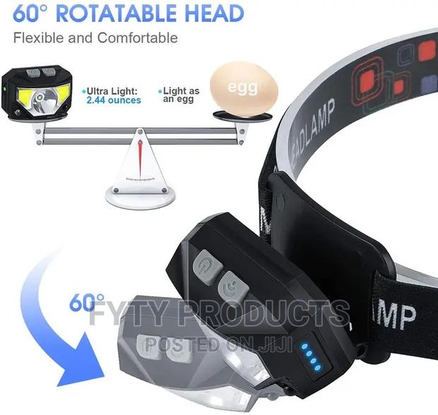 Waterproof Rechargeable Led Head Torch - thumbnail 5