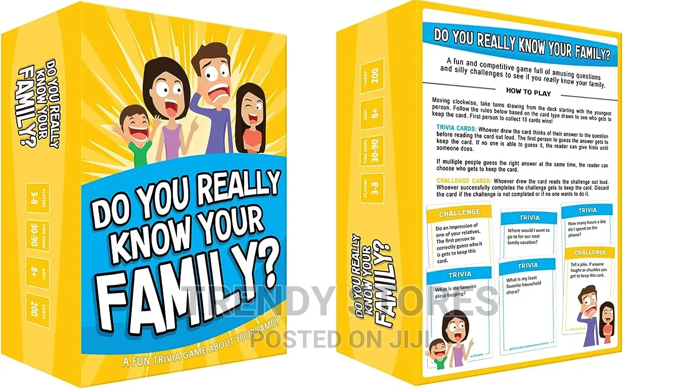 Do You Really Know Your Family-Great for Kids, Teens Adul