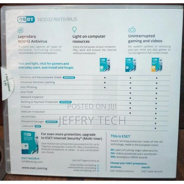 Eset NOD32 Antivirus 1 User - thumbnail 2