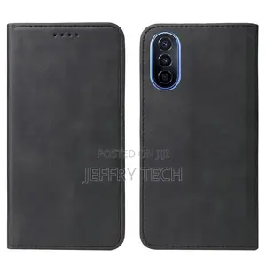 For Huawei Nova Y70 Flip Leather Phone Case(Black)