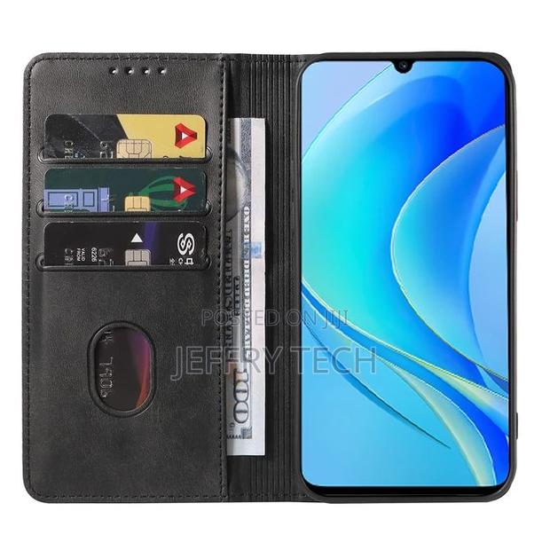 For Huawei Nova Y70 Flip Leather Phone Case(Black) - thumbnail 3