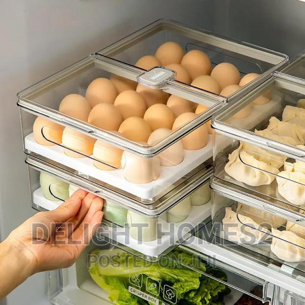 Transparent Egg Box With Lid - main view