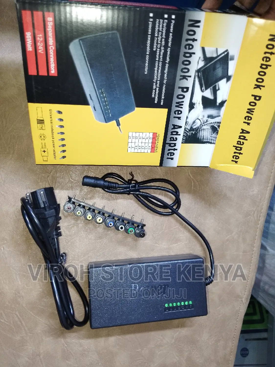 Universal Notebook Power Adapter Charger 12-24v 96watts