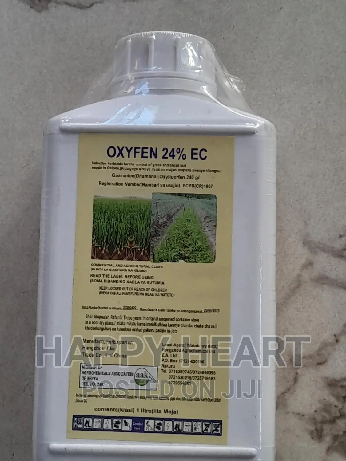 Oxyfen 24ec Onion Selective Herbicide 1litre