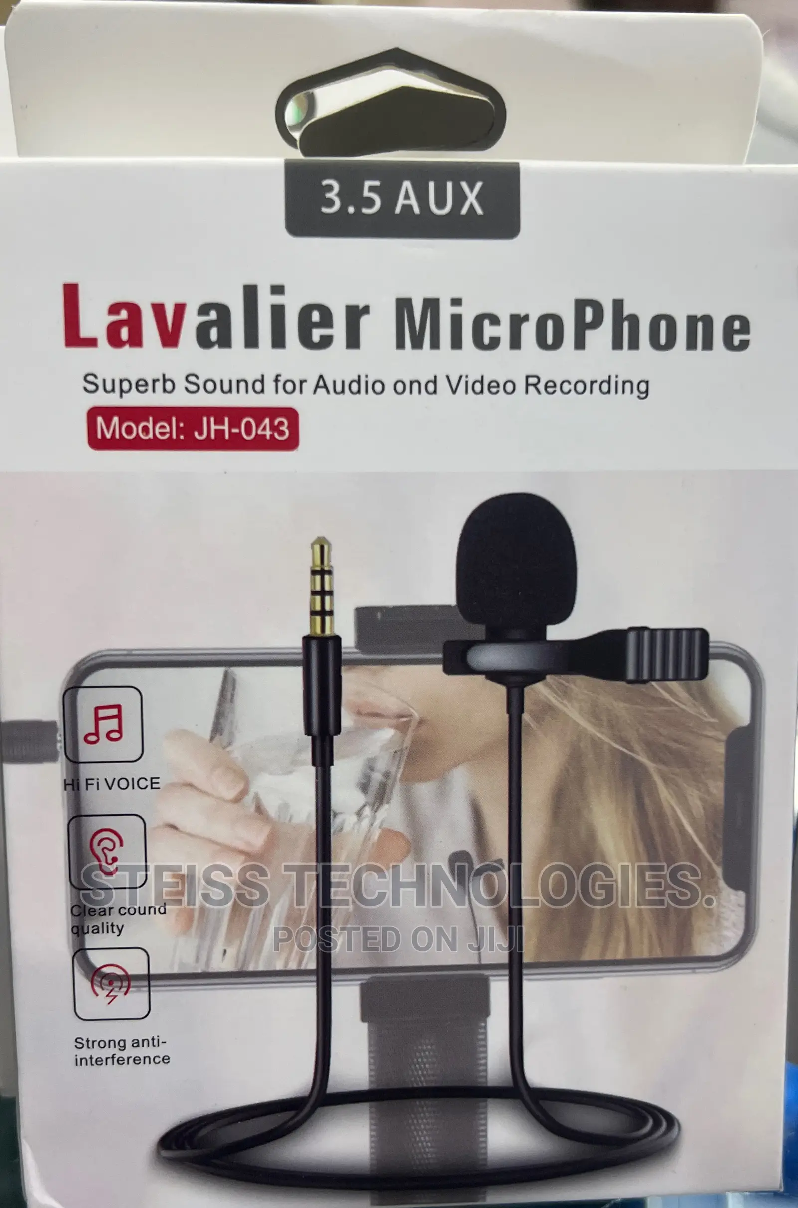 Lavalier Microphone Audio Jack