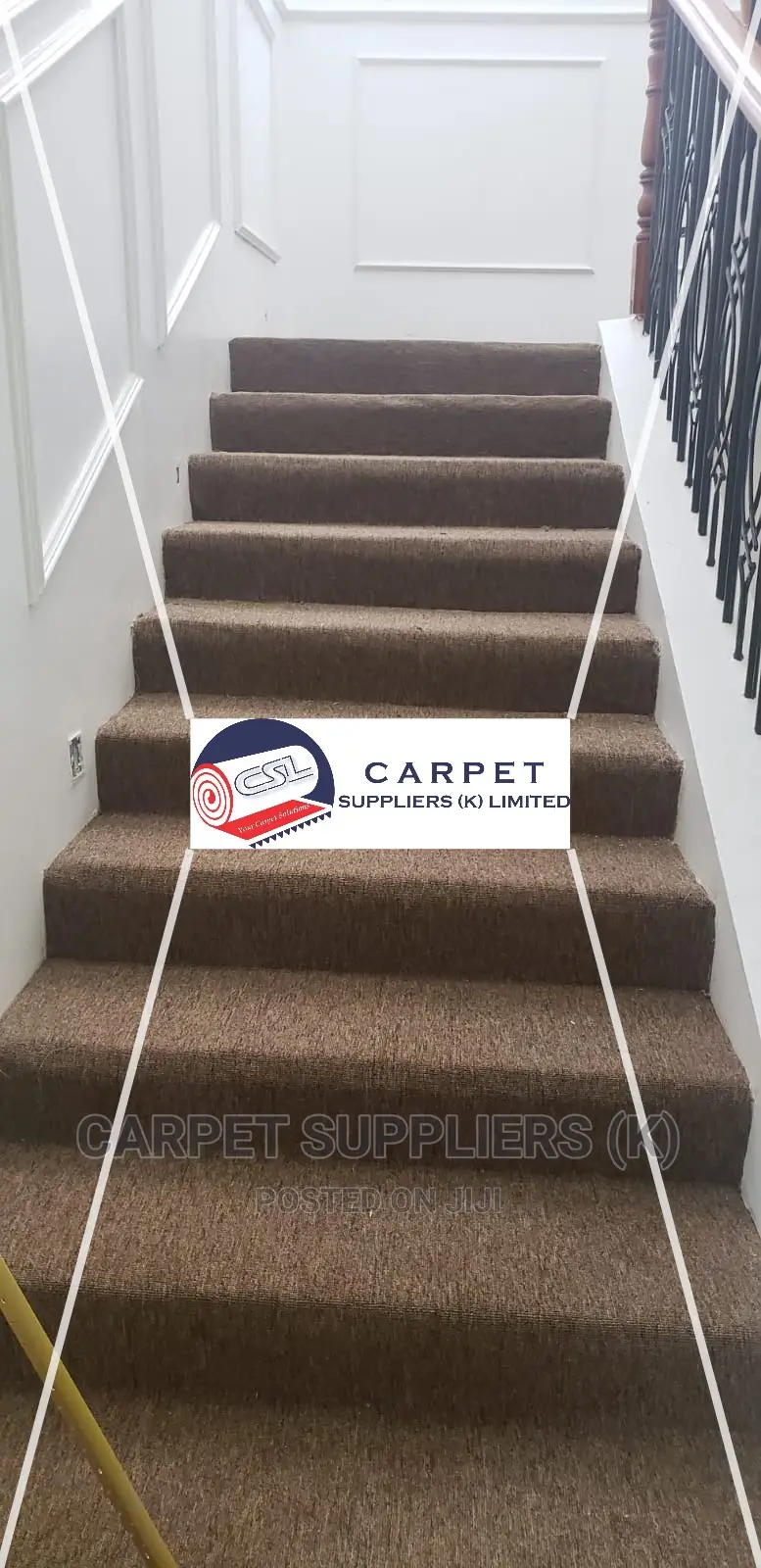 Brown Stairscase Carpets