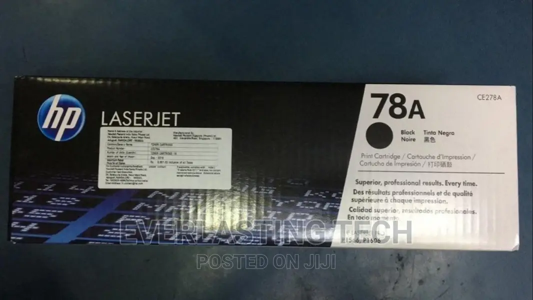 HP 78A Black Laserjet Toner Cartridge