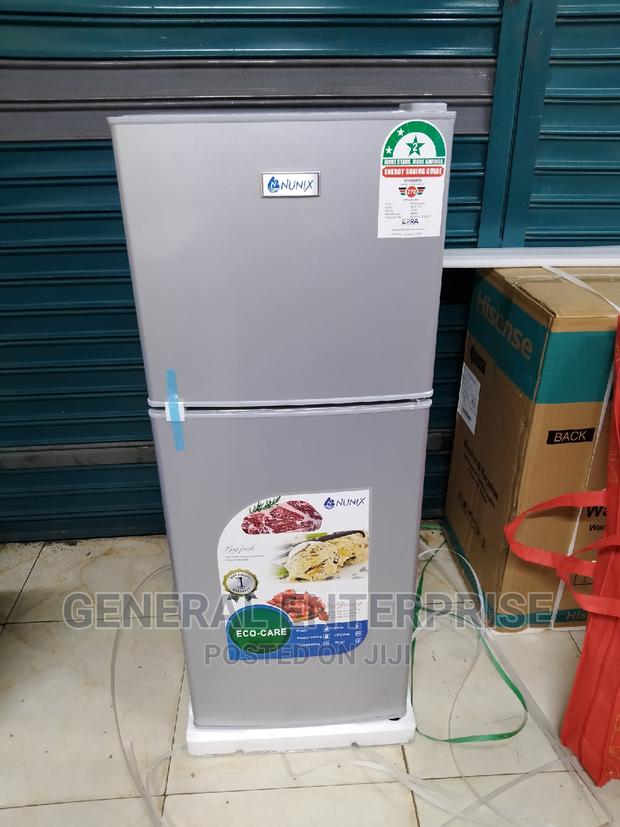 Fridge Nunix 138L Double Door Refrigerator -Silver