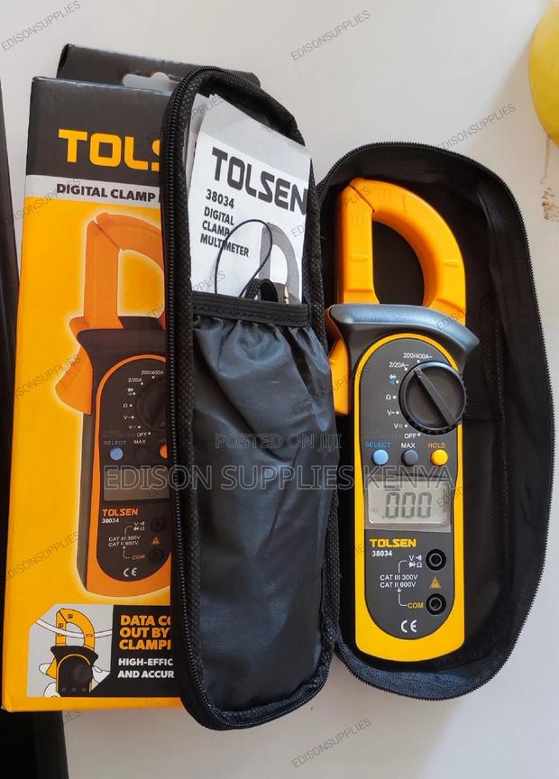 Tolsen Digital Clamp Multimeter 38034 Clamp Meter LCD Best - thumbnail 2