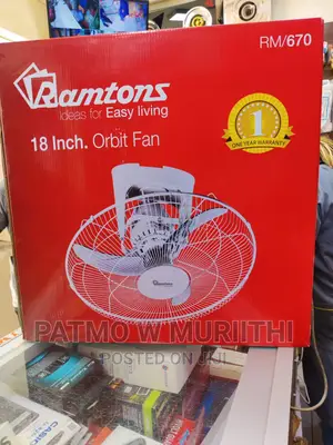 Fan-Ramtons White Orbit Fan- Rm/670