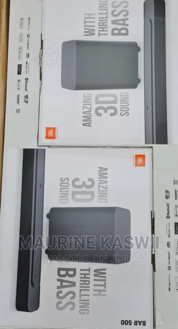 JBL Bar 500 Wireless Soundbar System in Nairobi Central Audio & Music