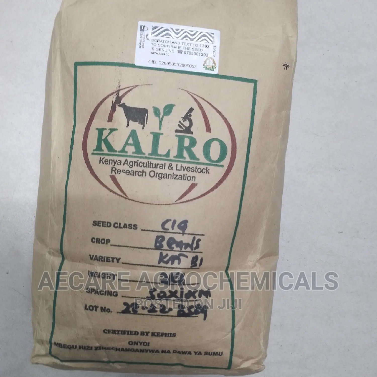 Yellow Beans Seeds 2kg (Kalro) KAT B1