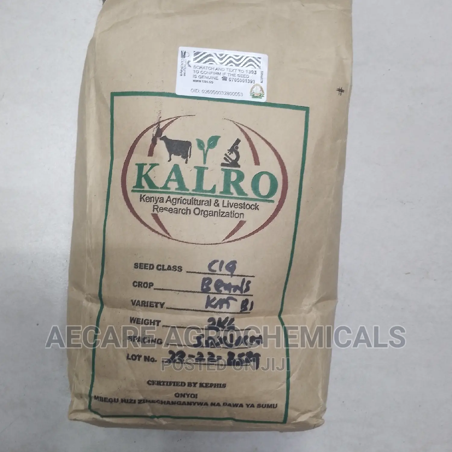 Yellow Beans Seeds 2kg (Kalro) KAT B1
