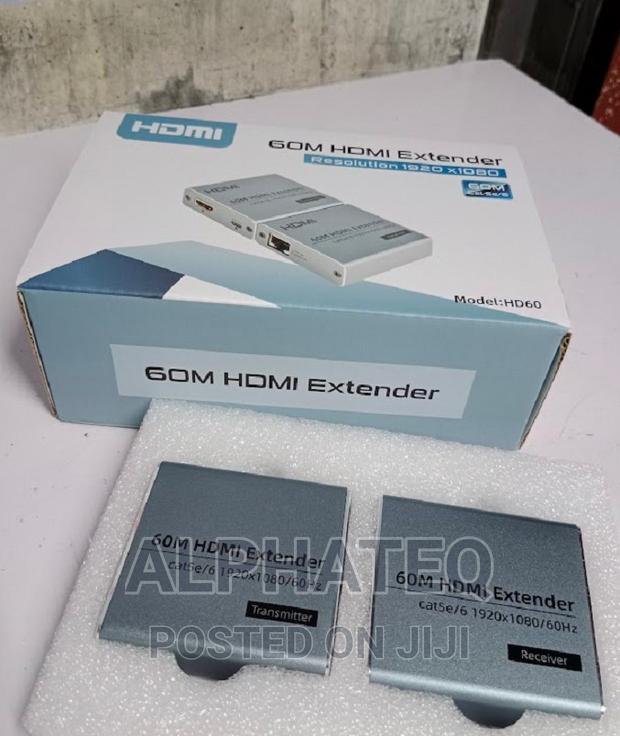HDMI Extender Over Single Cat5/Cat6 Ethernet Cable Up to 60M