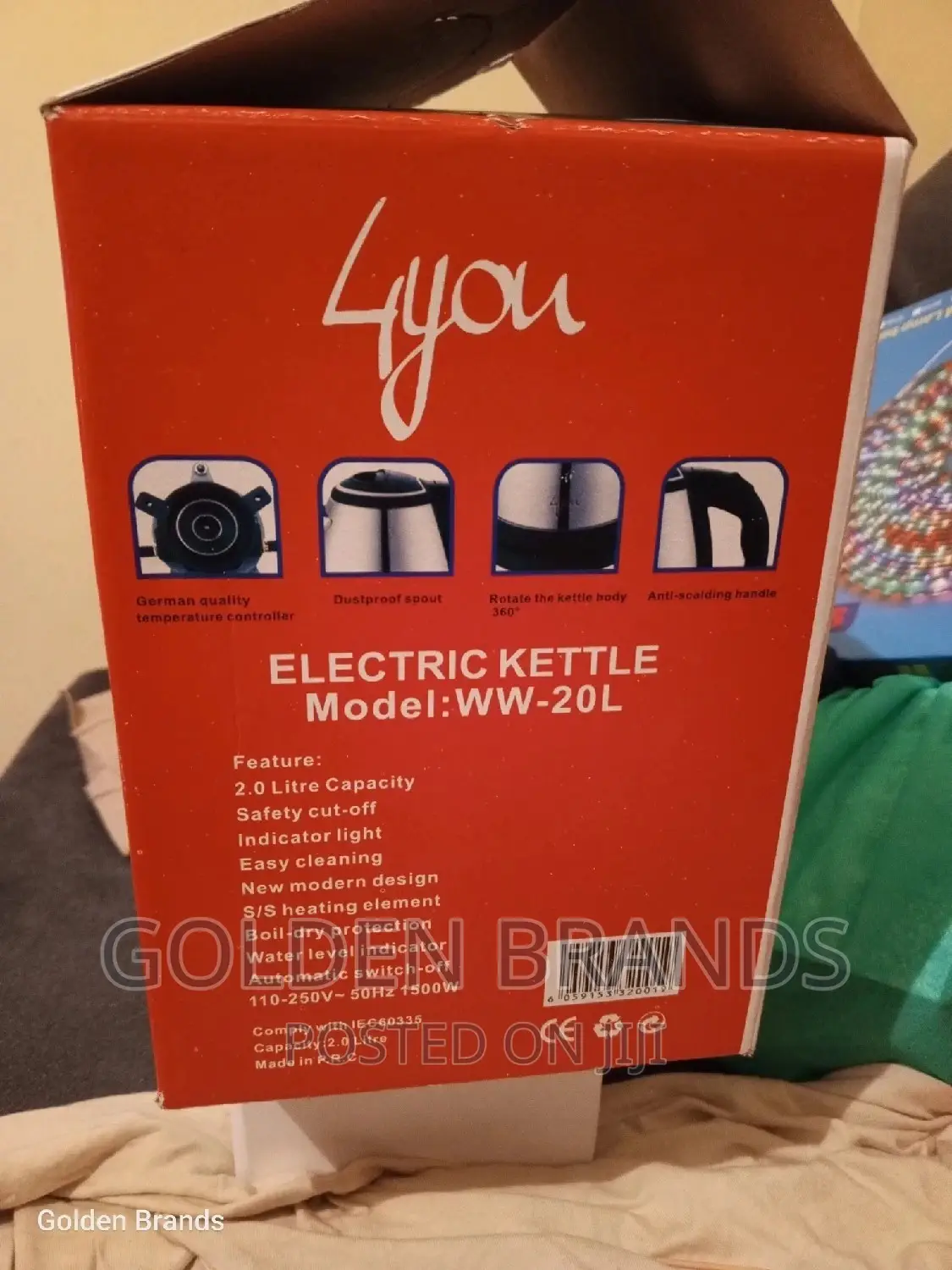 Electric Kettle Stainless Steel 2 Liters