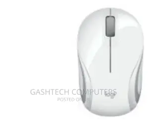 M187-White Logitech Wireless Mouse