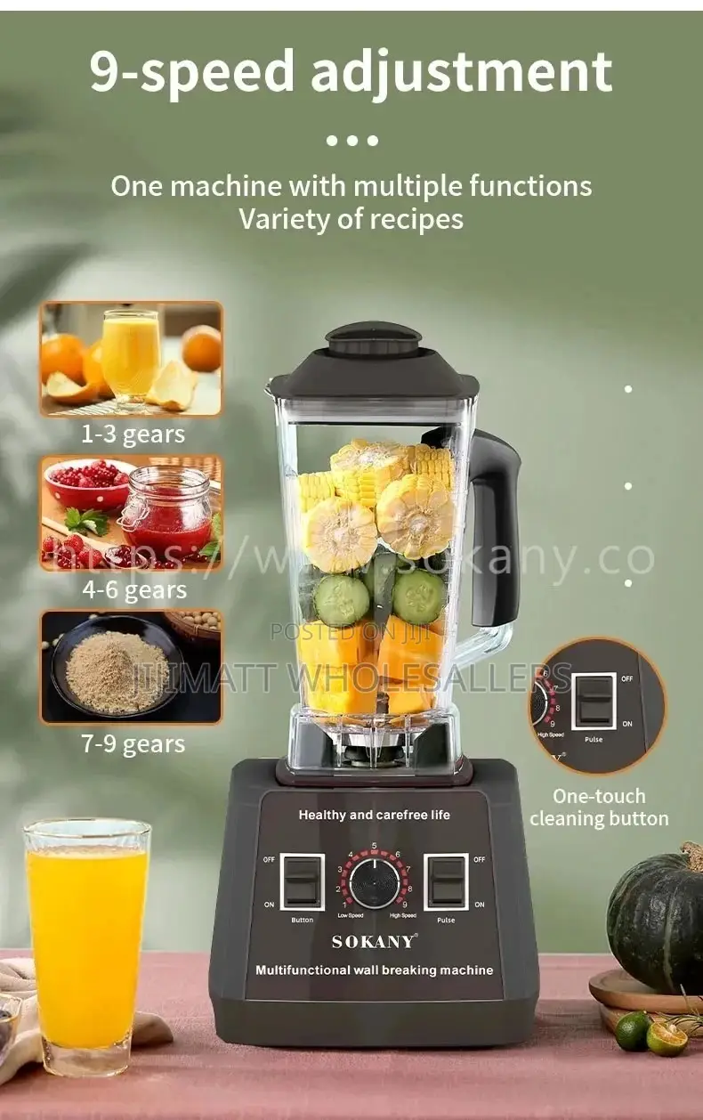 Sokany 2in1 Commercial Blender