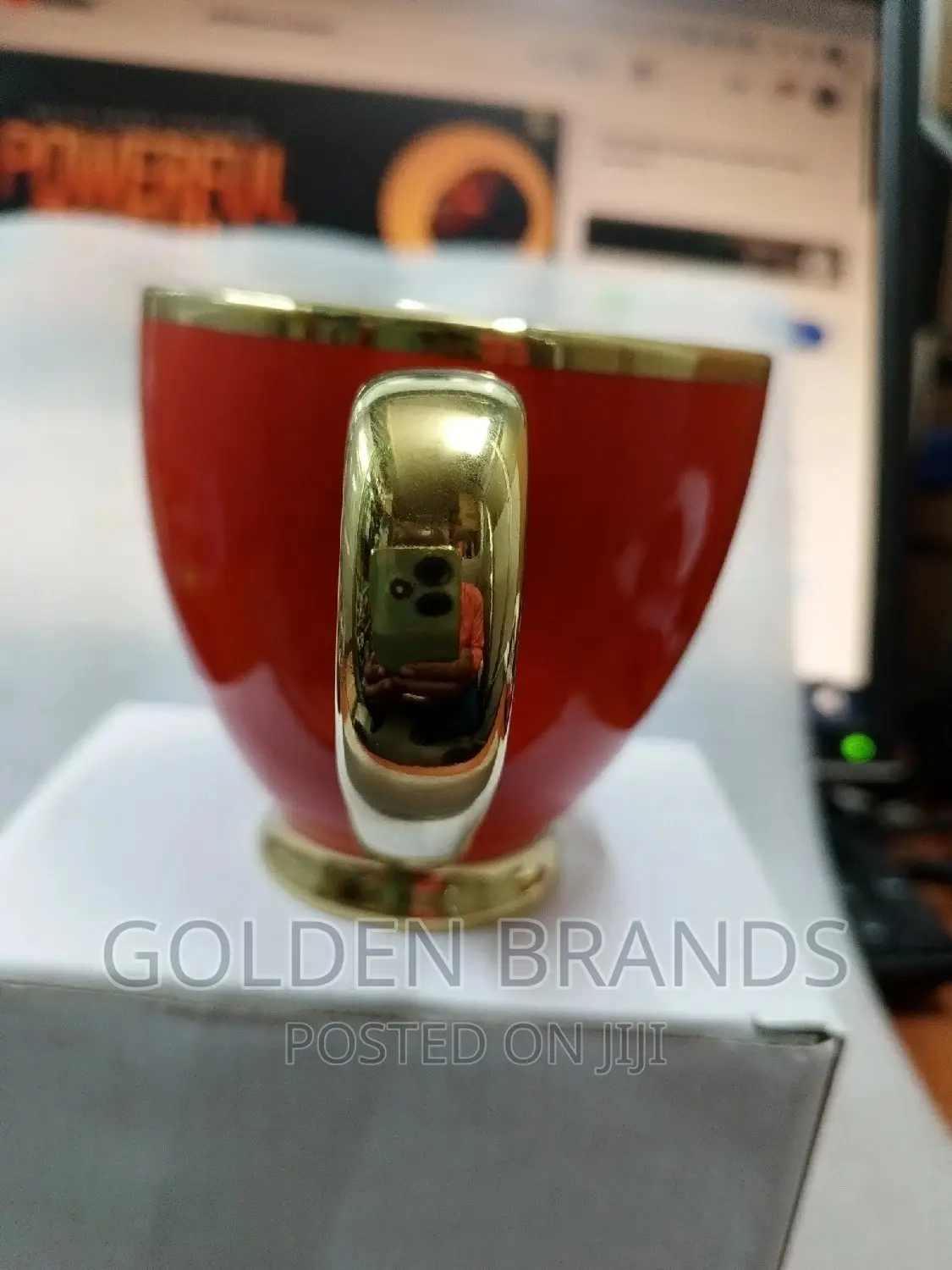 Classic Melamine Cup Golden Coated ,Specious