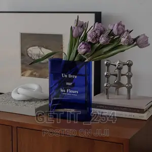 Clear Book Flower Vase*
 Acrylic
 Available in Clear Re
