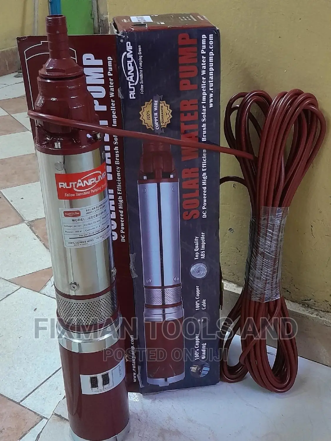 Rutan Solar Pump 50M Head 400 Watts